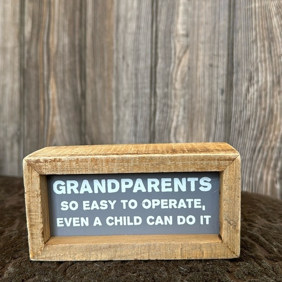Grandparents sign cute funny farmhouse home decor NEW‎ table top - Picture 1 of 2